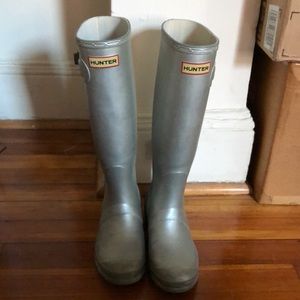 Silver Hunter Rain boots - 6.5